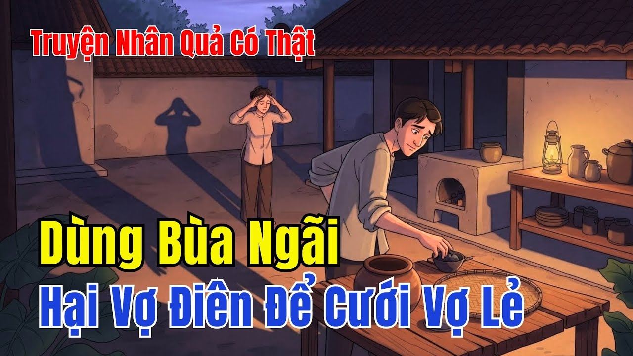 TRUYỆN NHÂN QUẢ: Khoác Áo Chồng Nhưng Lén Hại Vợ Bằng Bùa Ngải Để Cưới Vợ Lẻ – Luật Trời Không Tha