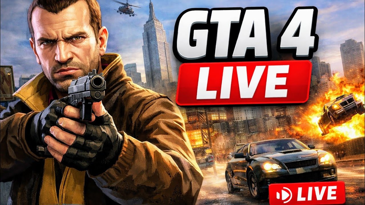 GTA 4 LIVE 🔴 Full Story Gameplay in Hindi | Crazy Missions   #2025 #livestream