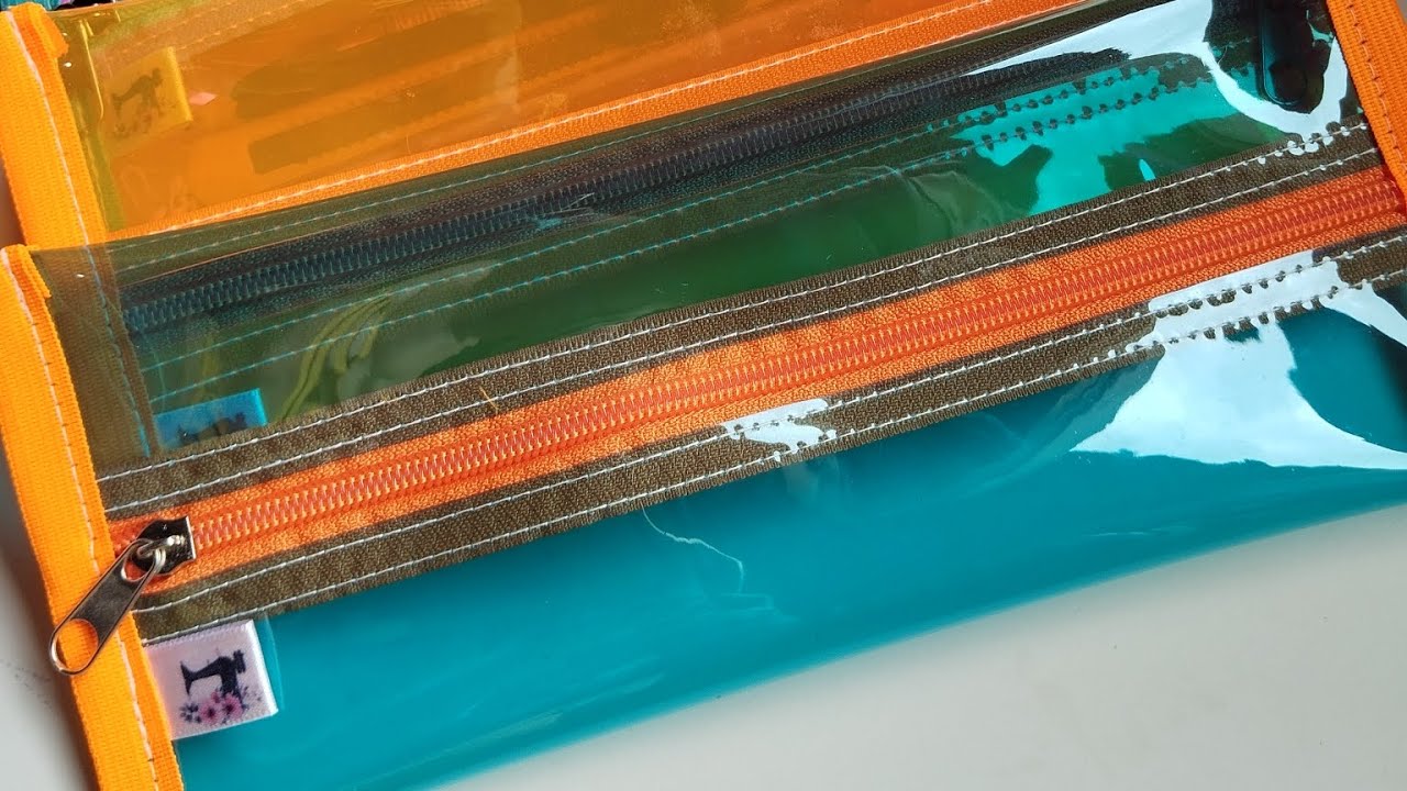 Estojo multiuso no plástico cristal #costurafácil #costuraparainiciantes