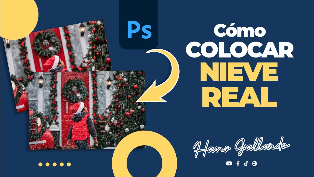 CÓMO AGREGAR NIEVE REAL A TUS FOTOS | Photoshop