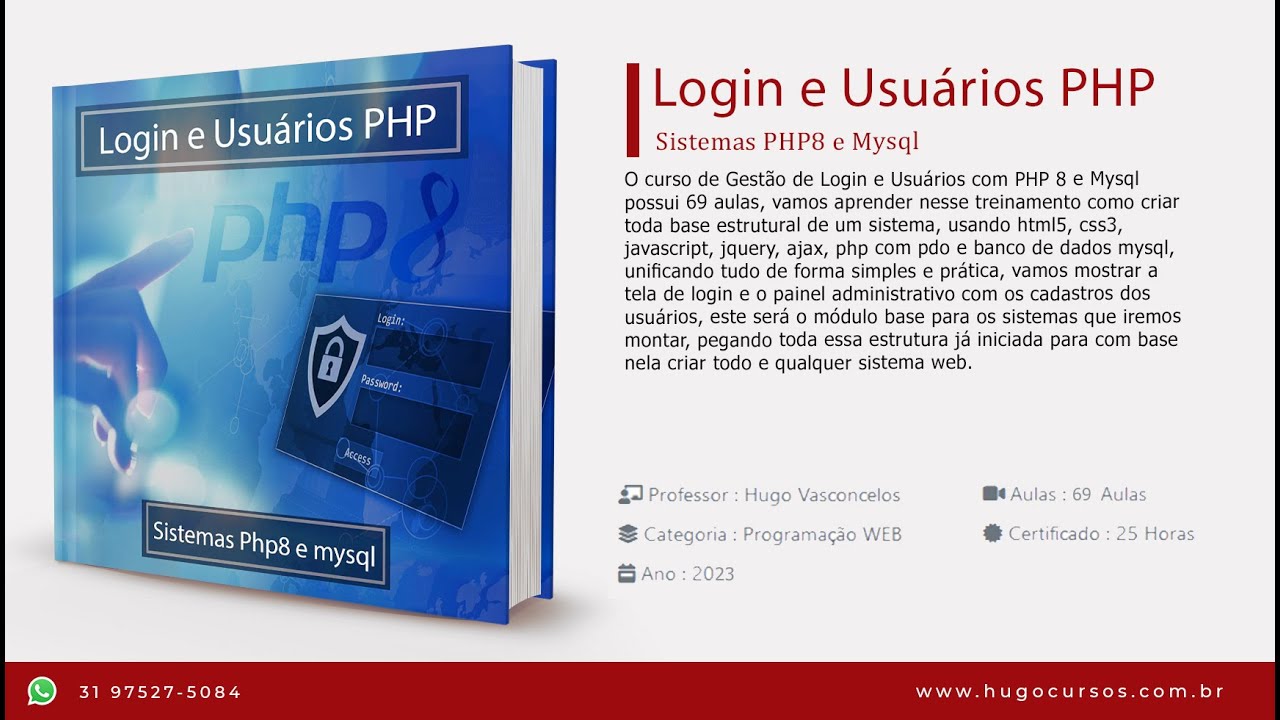 Login e Usuários PHP - Aula 01   Introdução ao Curso