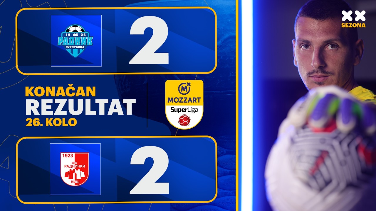 MBSLS 2025/26 - 26.Kolo: RADNIK – RADNIČKI NIŠ 2:2 (0:1)