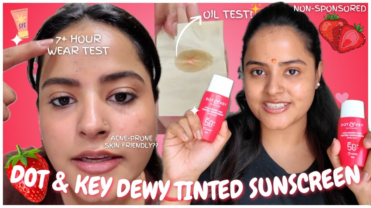 OILY, ACNE PRONE SKIN FRIENDLY⁉️ Dot & Key TINTED SUNSCREEN⁉️ HONEST REVIEW‼️WEAR Test😕 Soni Mishra