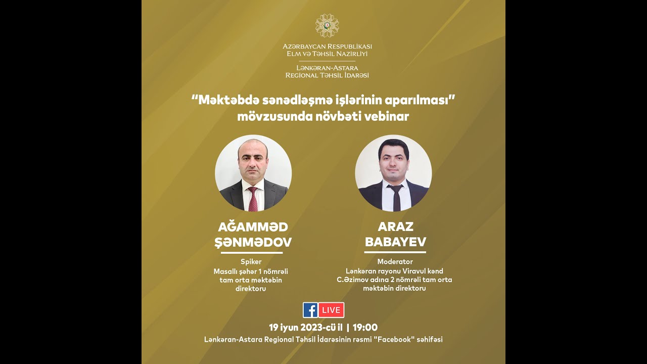 Məktəblərdə sənədləşmə işinin təşkili modulu üzrə növbəti vebinar