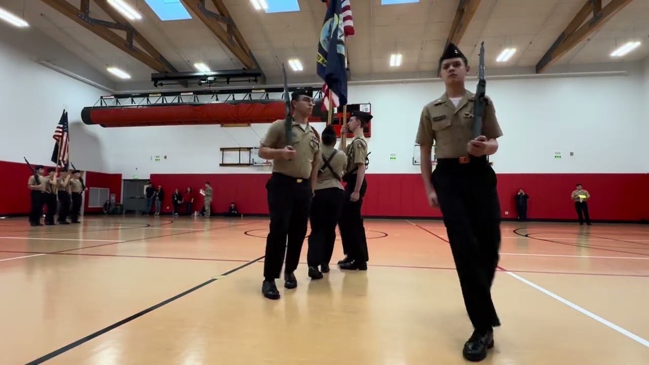 Colorguard #1 & #2 - Shelton High School Drill Meet 2/7/2026 - Shelton High School NJROTC