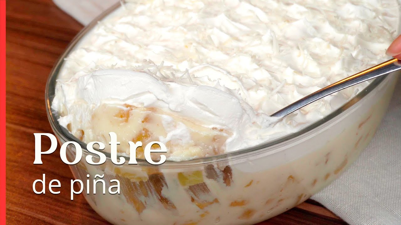 Este es el mejor postre de piña que jamás hayas visto. ¡Súper cremoso y con un sabor increíble!