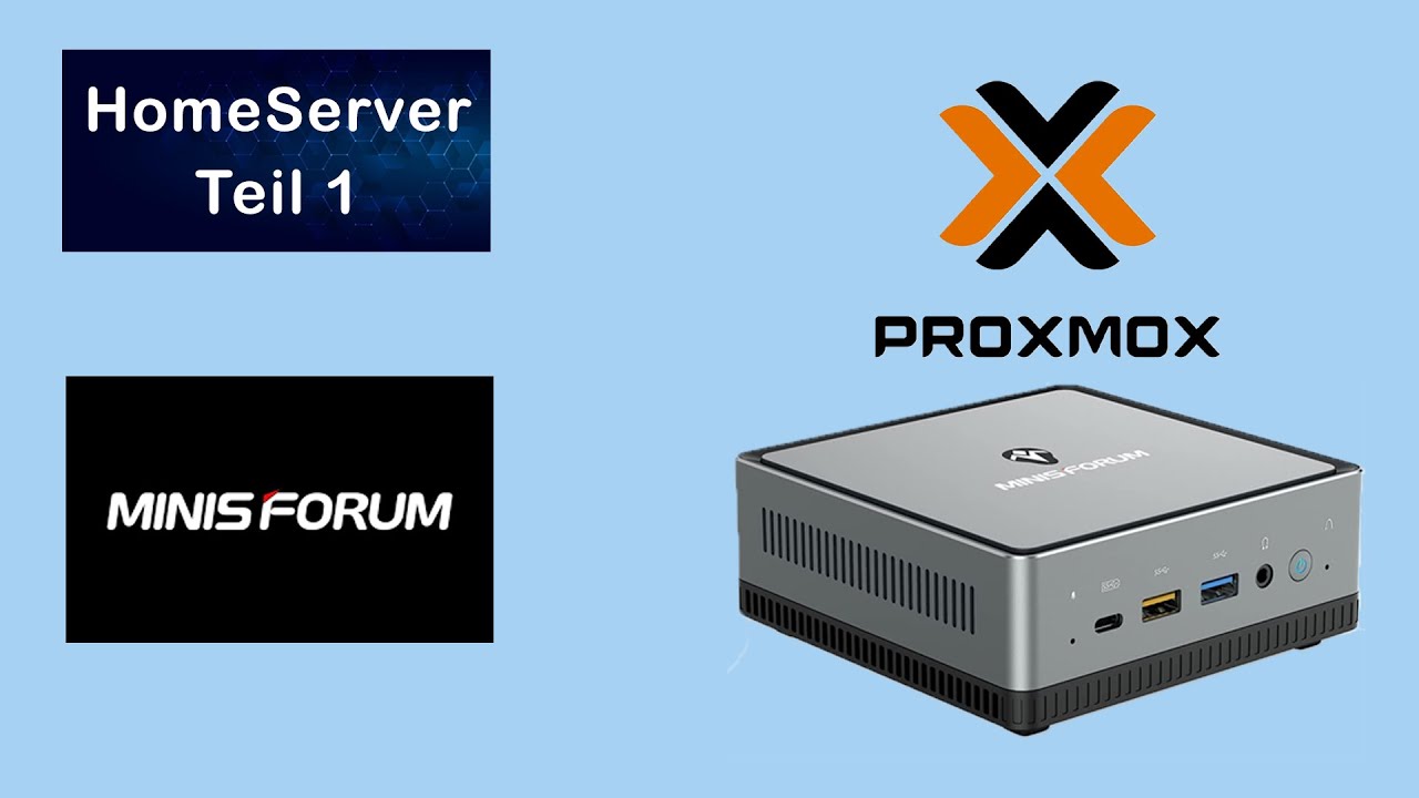 Proxmox HomeServer - Teil 1 | Diese Hardware verwende ich - MINIS FORUM UM350 Mini PC