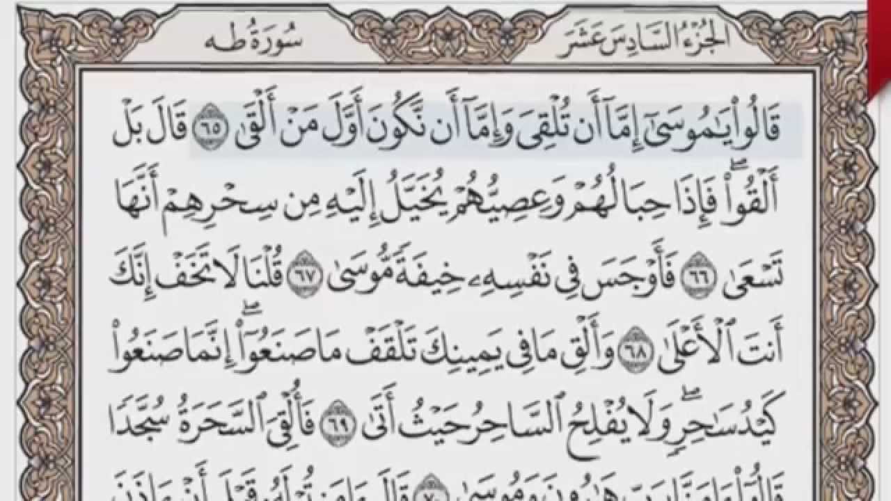 القرآن الكريم بالصفحات صوت وصورة ص/ 316 الشيخ محمود خليل الحصري بمد المنفصل