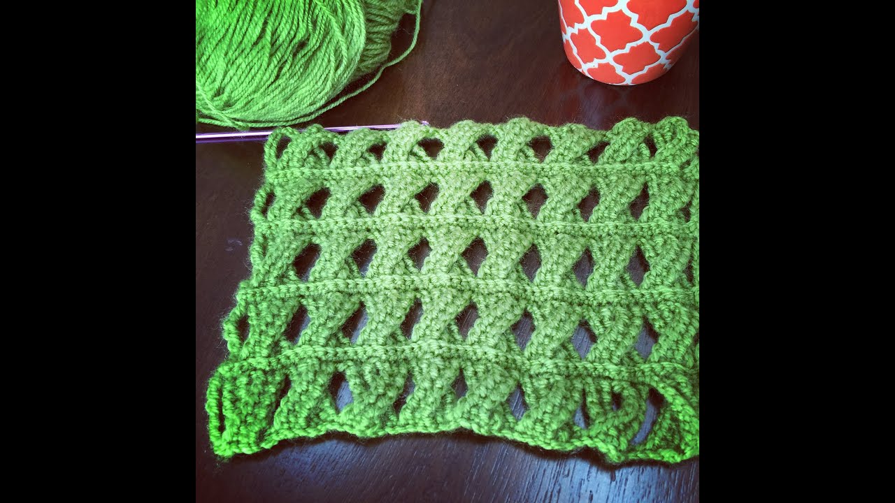 Crochet Pattern - Cable Crochet Stitch - Tunisian Crochet