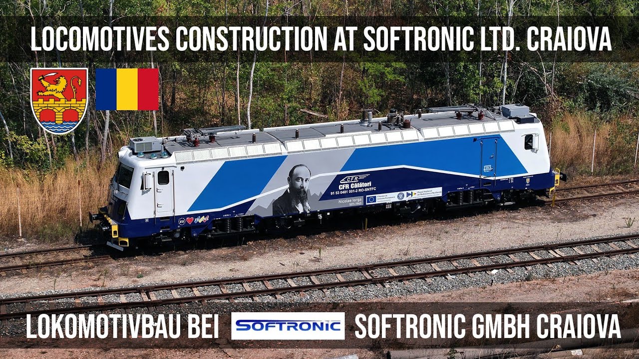 Construcția de locomotive la Softronic SRL Craiova/Lokomotivbau bei Softronic Gmbh, Rumänien