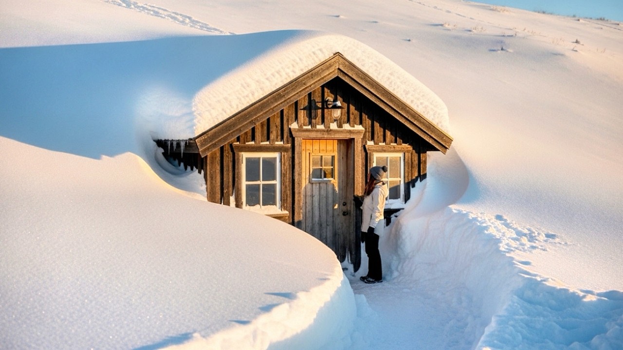 Lost in the Snow With No Home, She Dug Into a Frozen Hill — By Spring It Was a Real House