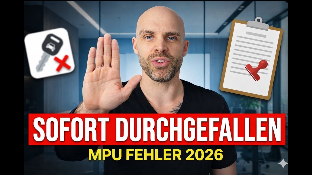 Sag das NIEMALS zum Gutachter! 3 MPU Fehler 2026