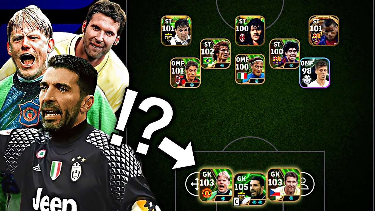 ブッフォン×シュマイケル×チェフの3GK戦術でイーフト終わらしてみた【eFootball2025アプリ】