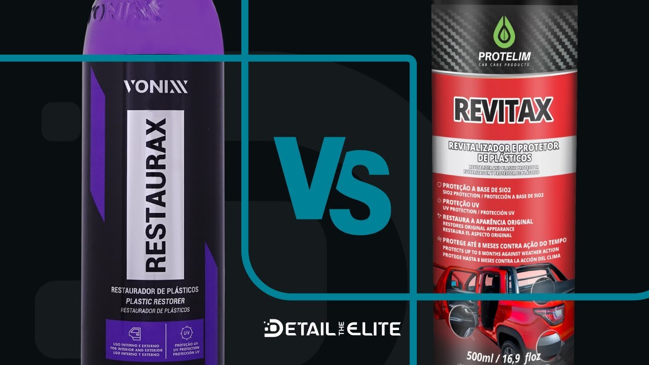 Restaurax VS Revitax: qual é o melhor revitalizador para plástico?