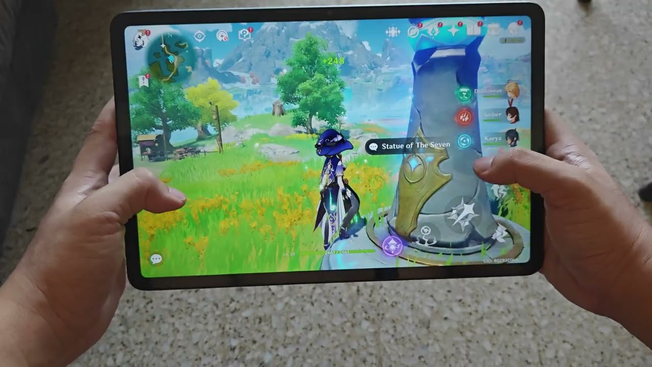 POCO Pad M1 Genshin Impact gameplay