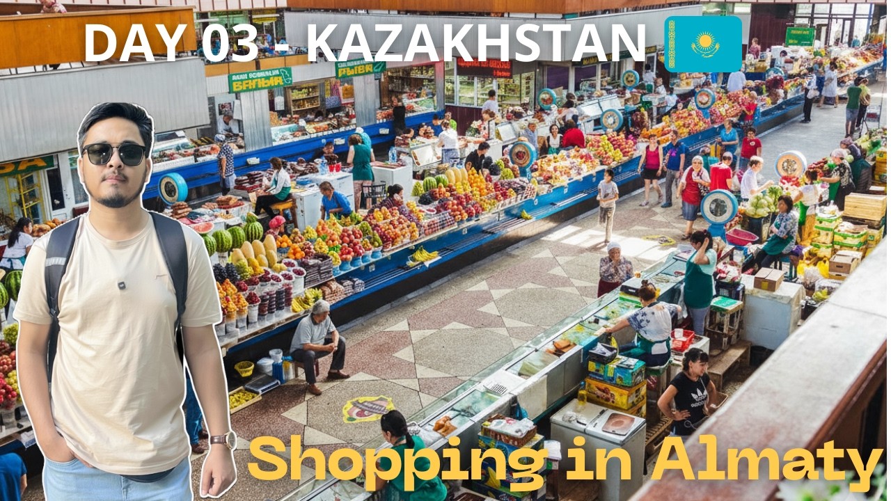The biggest market of ALMATY | Shopping in Green Bazaar Almaty 