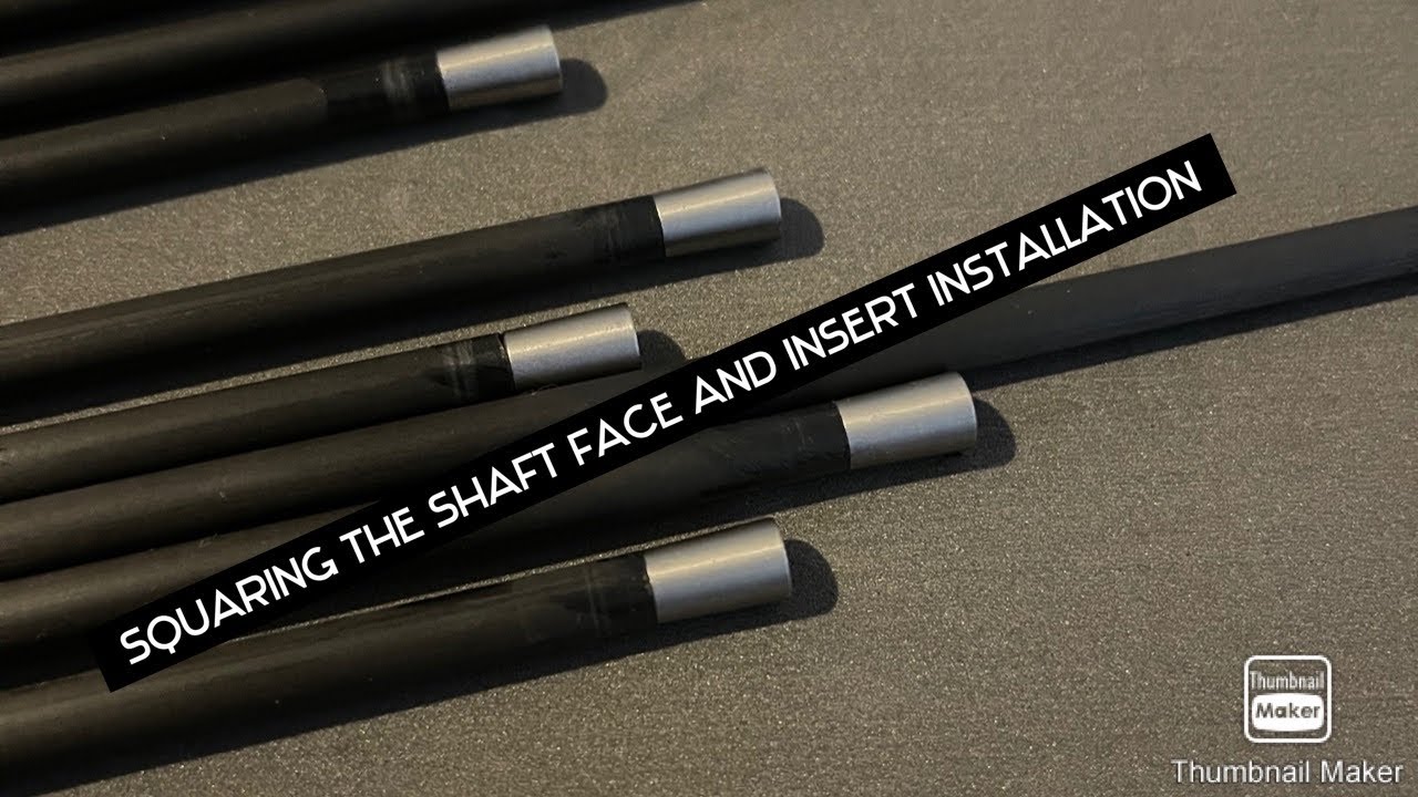 Building arrows Squaring the arrow-shaft And  insert installation (Black eagle rampage)