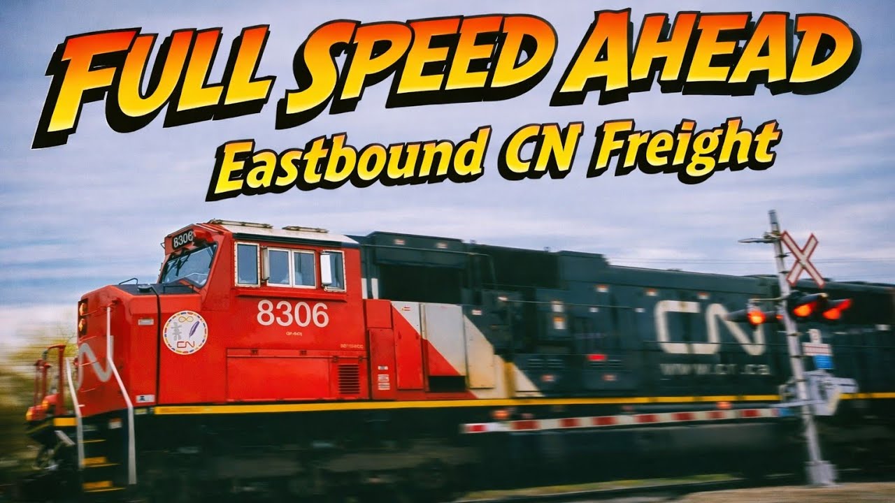 FULL SPEED AHEAD! CN Mixed Freight Train: Leross, SK - October 2025
