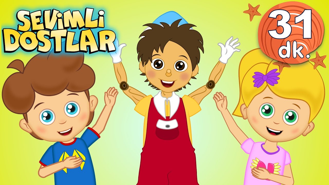 Pinokyo şarkısı ve devamında 30 dk Sevimli Dostlar Bebek Şarkıları | Adisebaba TV kids songs 2020