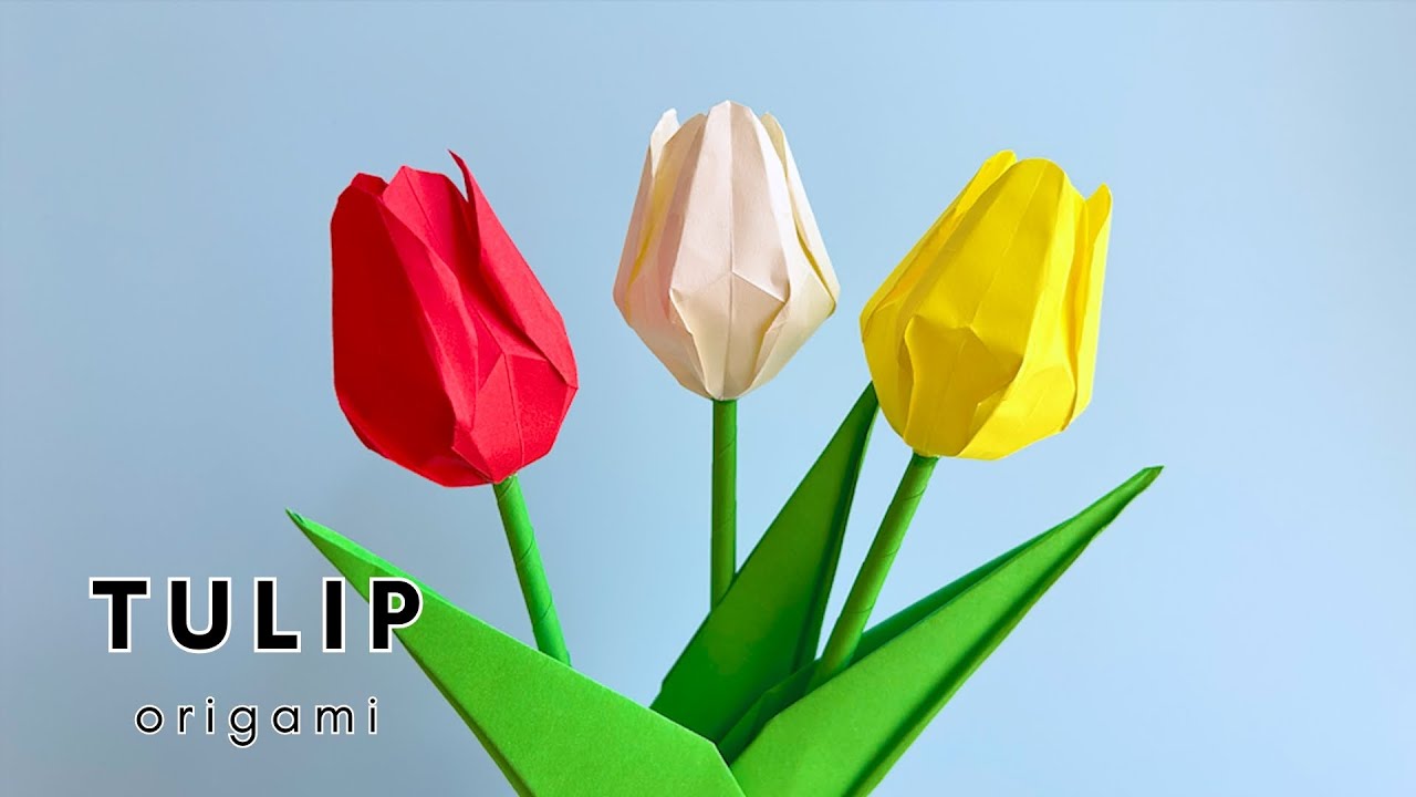 🌸 Origami Flower: TULIP | Beautiful Paper Flower Tutorial