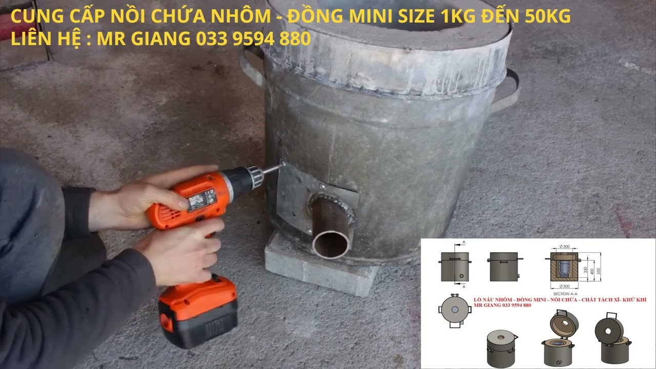 HƯỚNG DẪN CHẾ TẠO LÒ NẤU NHÔM ĐỒNG MINI
