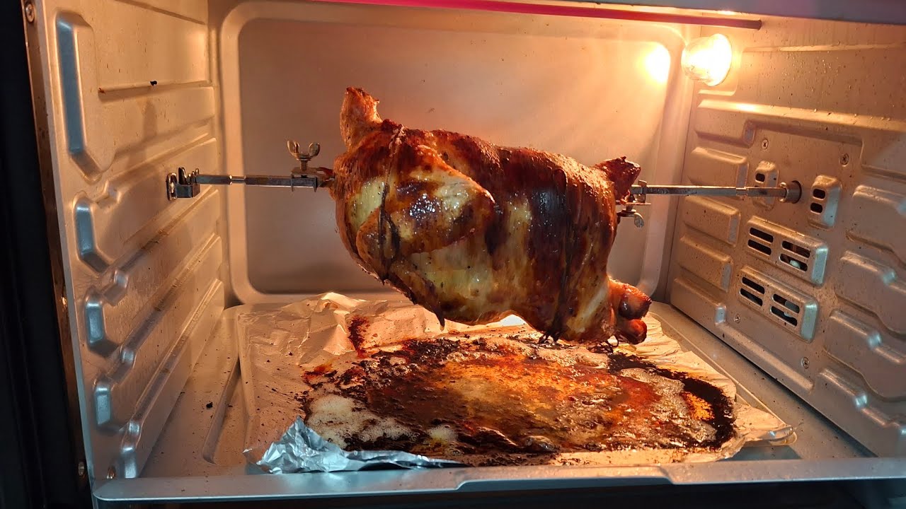 Pollo rostizado en horno eléctrico