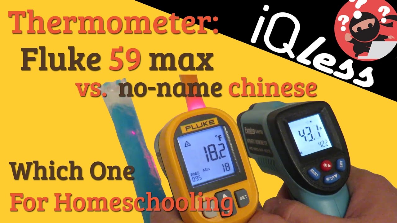 Лазерный инфракрасный термометр: Fluke 59 Max против китайского No name