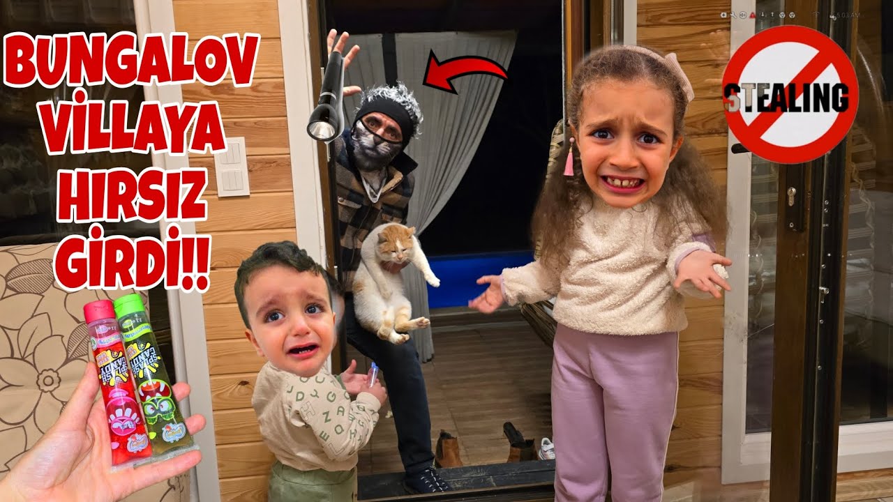 EYVAH VİLLAYA HIRSIZ GİRDİ!!POYRAZ ELİF BABASI KÖTÜ BİR ŞAKA YAPTI!!