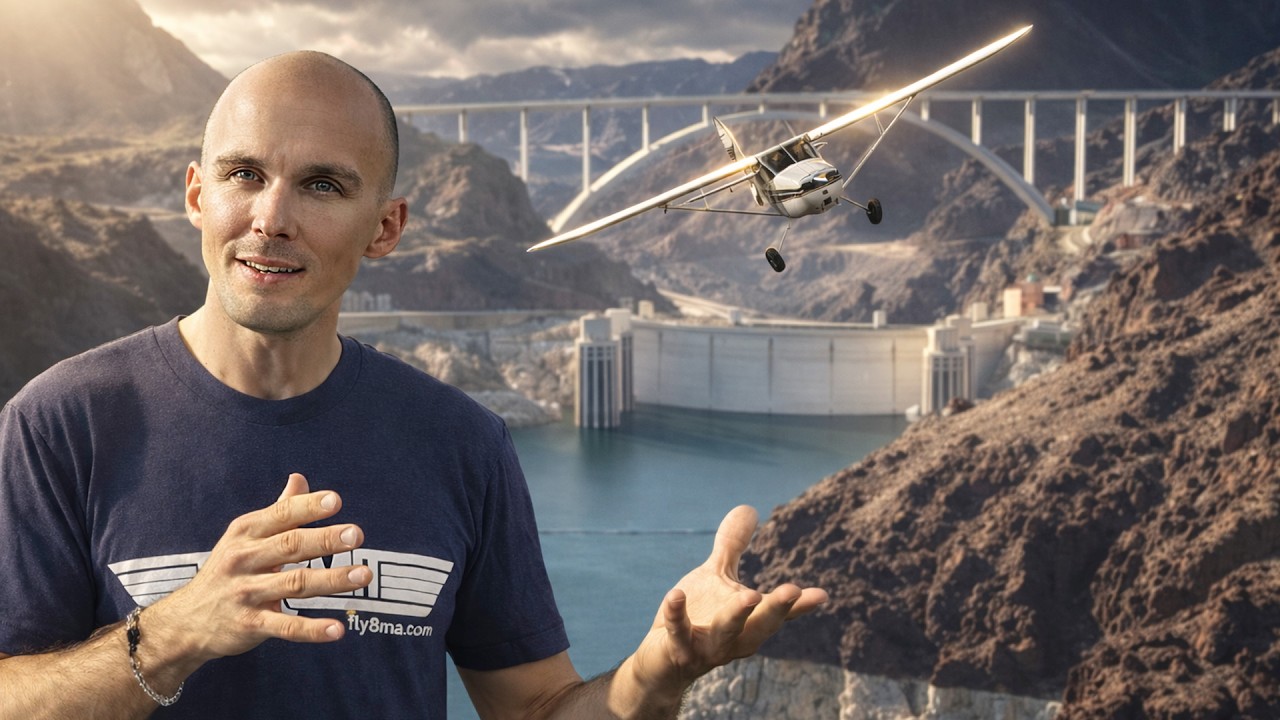 Flying over the Hoover Dam | Temple Bar to Pahrump, NV