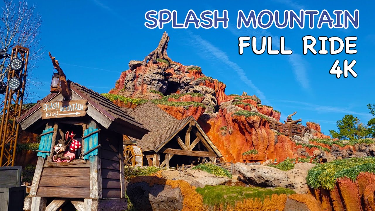 Splash Mountain Full Ride POV at Magic Kingdom - 4K