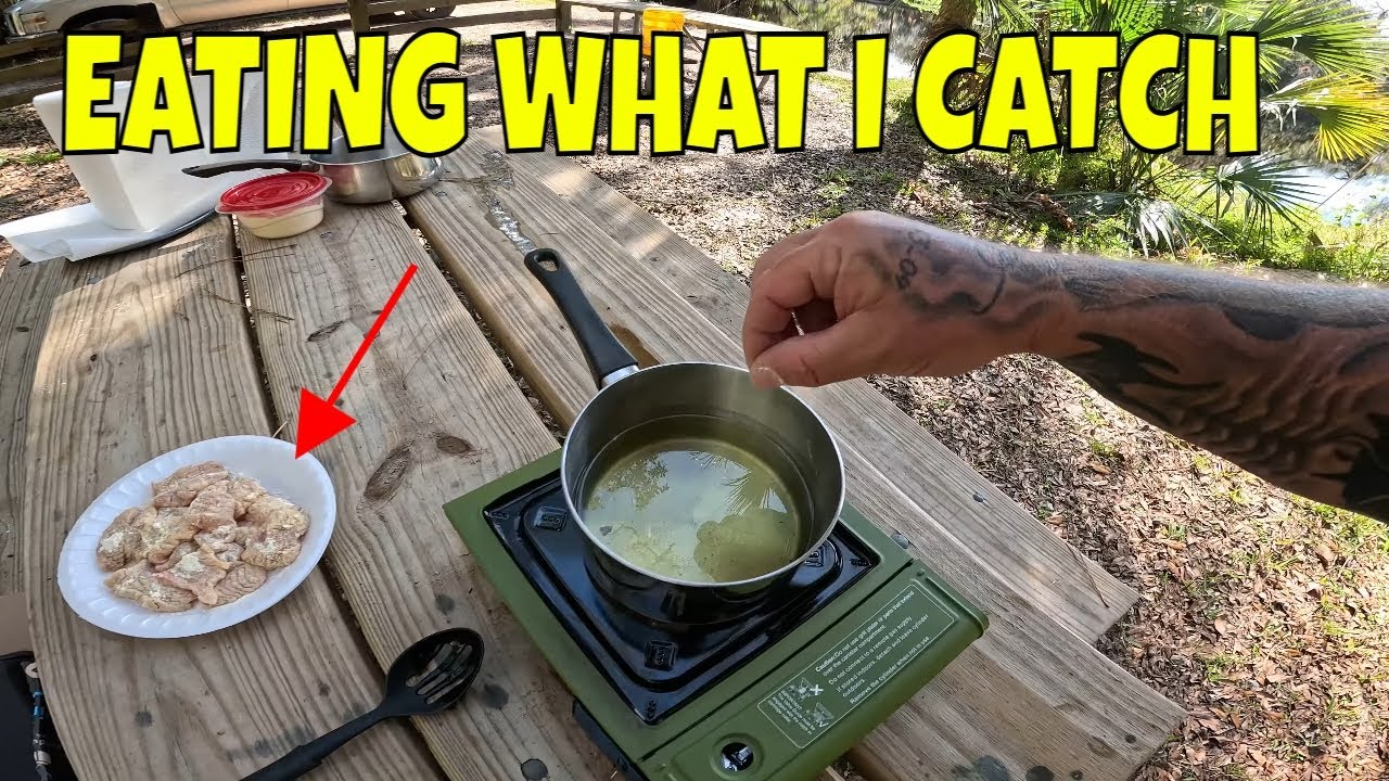 Cooking what I catch from this Black Water Creek * Catch and cook outside * Wednesday Recipe EP 8