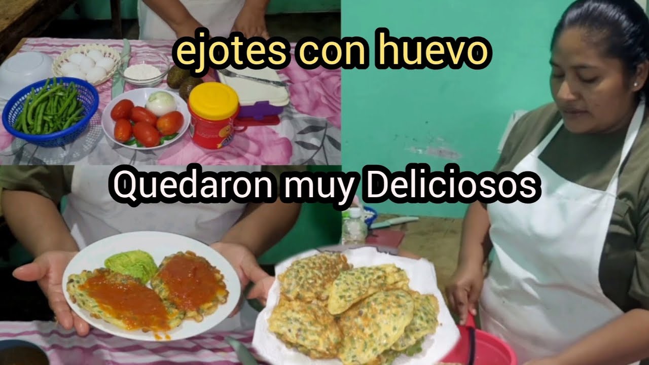 🫛Así nos quedaron las tortitas de ejote con huevo Qué delicia 🫛Marta y su familia