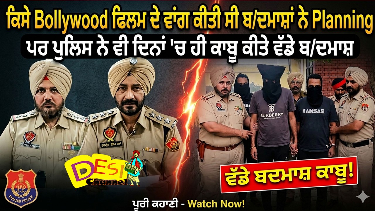 ਕਿਸੇ Bollywood ਫਿਲਮ ਦੇ ਵਾਂਗ ਕੀਤੀ ਸੀ ਬ/ਦਮਾਸ਼ਾਂ ਨੇ Planning ,ਪਰ ਪੁਲਿਸ ਨੇ ਵੀ ਦਿਨਾਂ 'ਚ ਹੀ ਕਾਬੂ ਕੀਤੇ ਵੱਡੇ