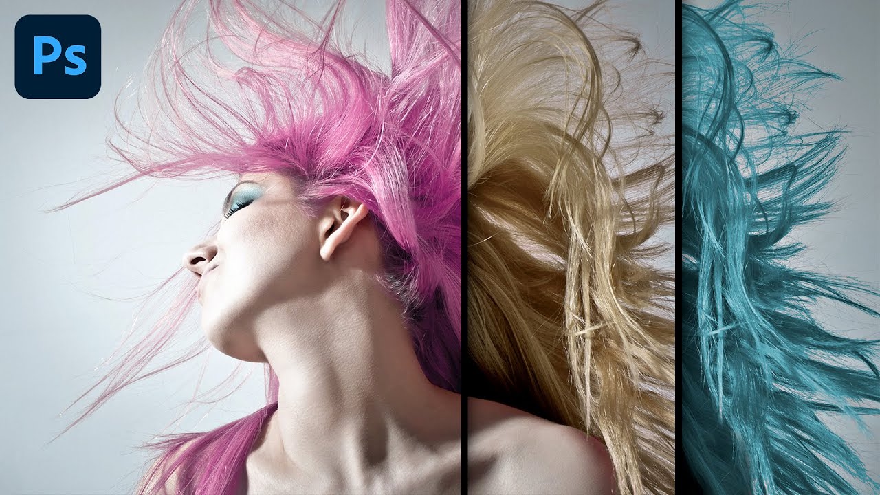 3 Trucos de Selección y Color de CABELLO 👩🏻👩‍🦰👩‍🦳 Photoshop