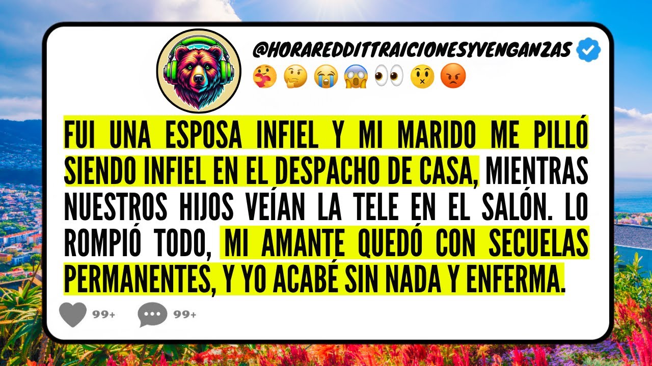 Fui una ESPOSA INFIEL y mi MARIDO me PILLÓ SIENDO INFIEL EN EL DESPACHO DE CASA, mientras...