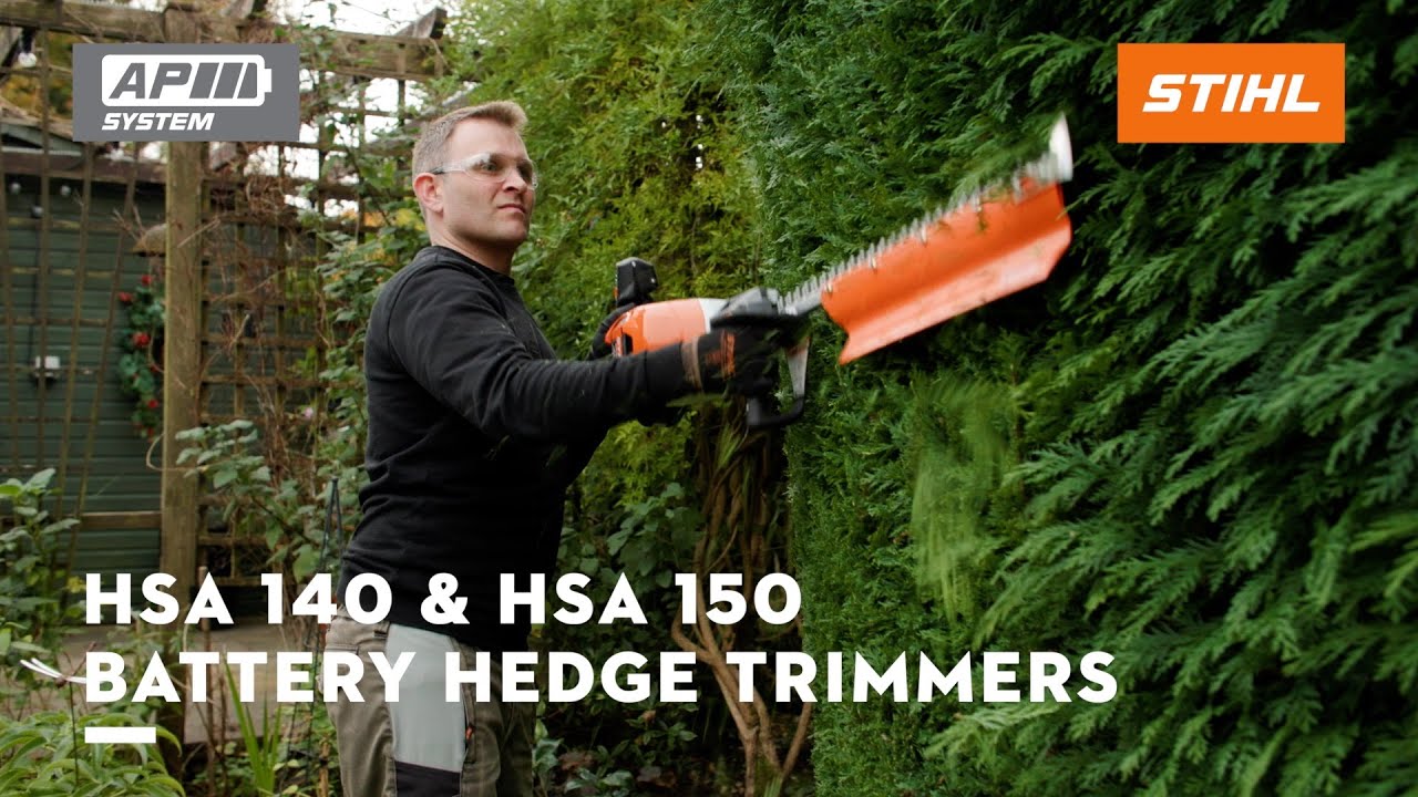 STIHL HSA 140 & HSA 150 Cordless Hedge Trimmers | STIHL AP System | Battery Hedge Trimmer | STIHL GB