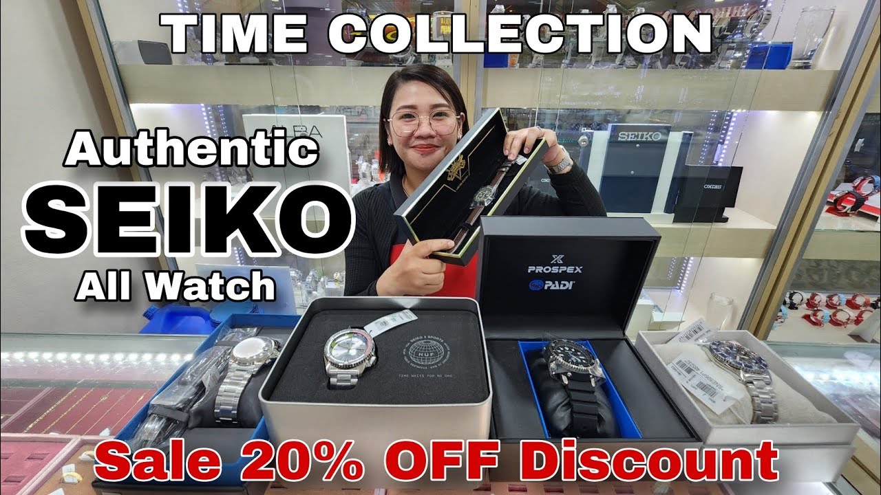 SEIKO AUTHENTIC ALL WATCH, SALE 20% OFF DISCOUNT | TIME COLLECTION