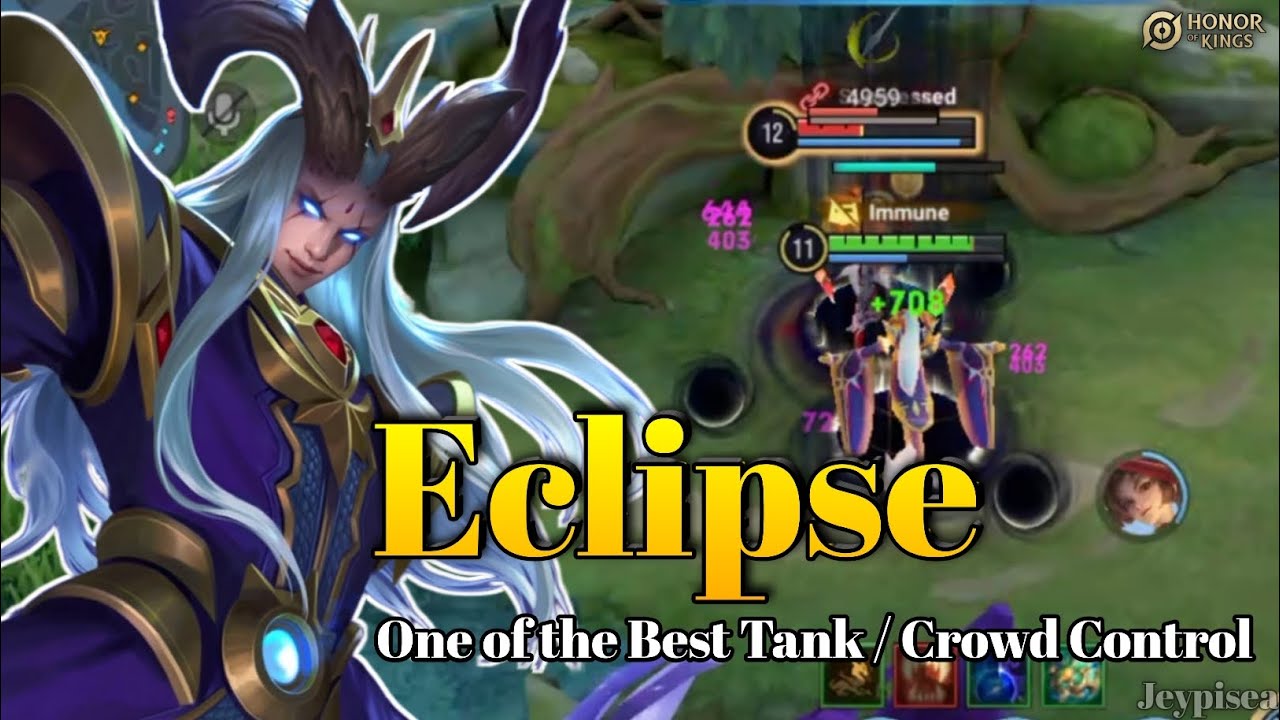 One of the Best Tank / Support!! [ Eclipse Gameplay + Build & Arcana ] Honor of Kings!!