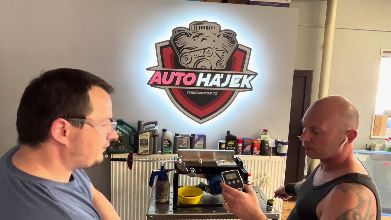 Test č.9 Magnatec + Metaltec nahřátí na 135C + křemičitý písek (Test aditiv do oleje)