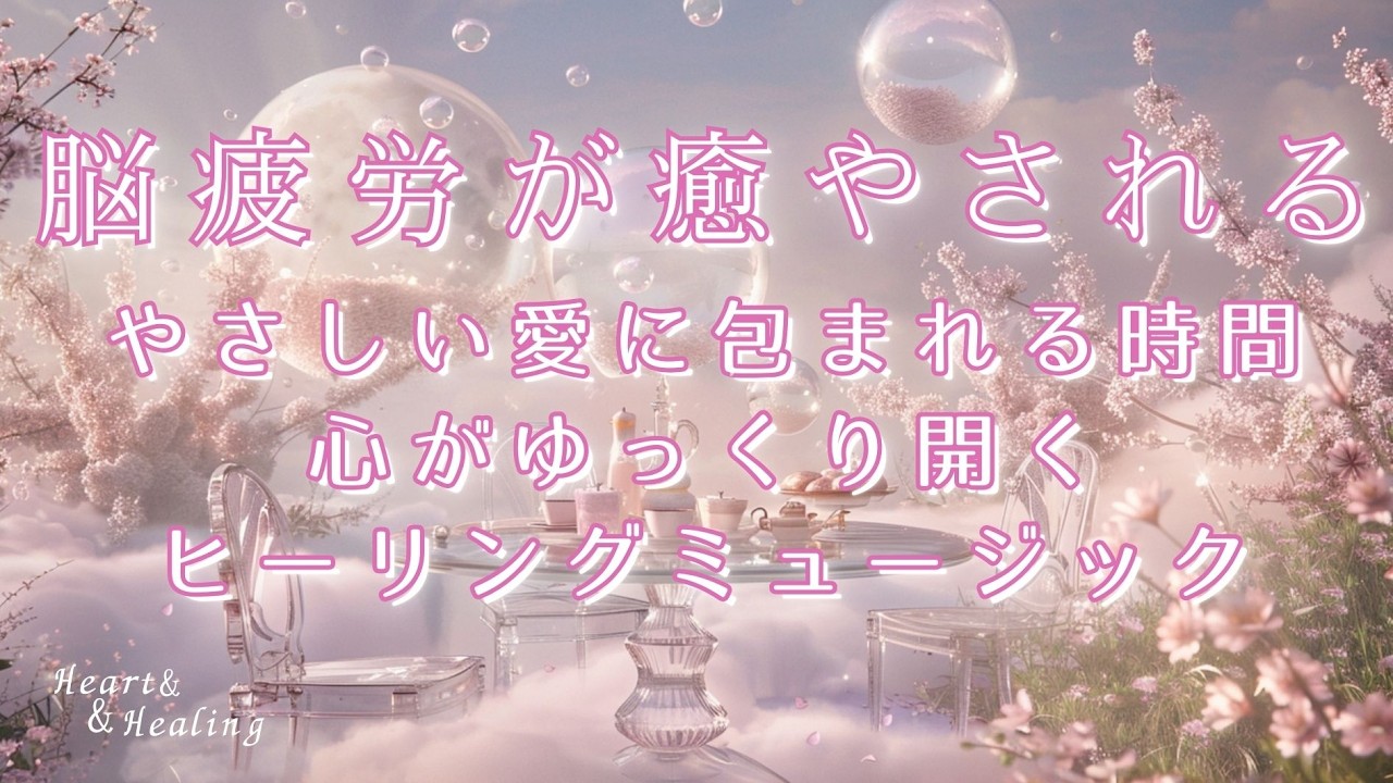 【脳疲労が癒やされる〜やさしい愛に包まれる時間〜心がゆっくり開くヒーリングミュージック】