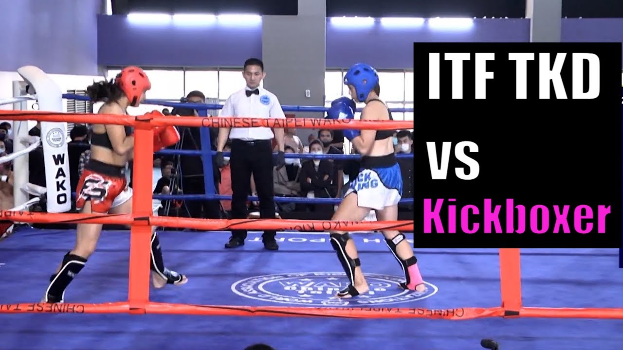 Beautiful Taekwondo In Kickboxing Match (ITF TKD)
