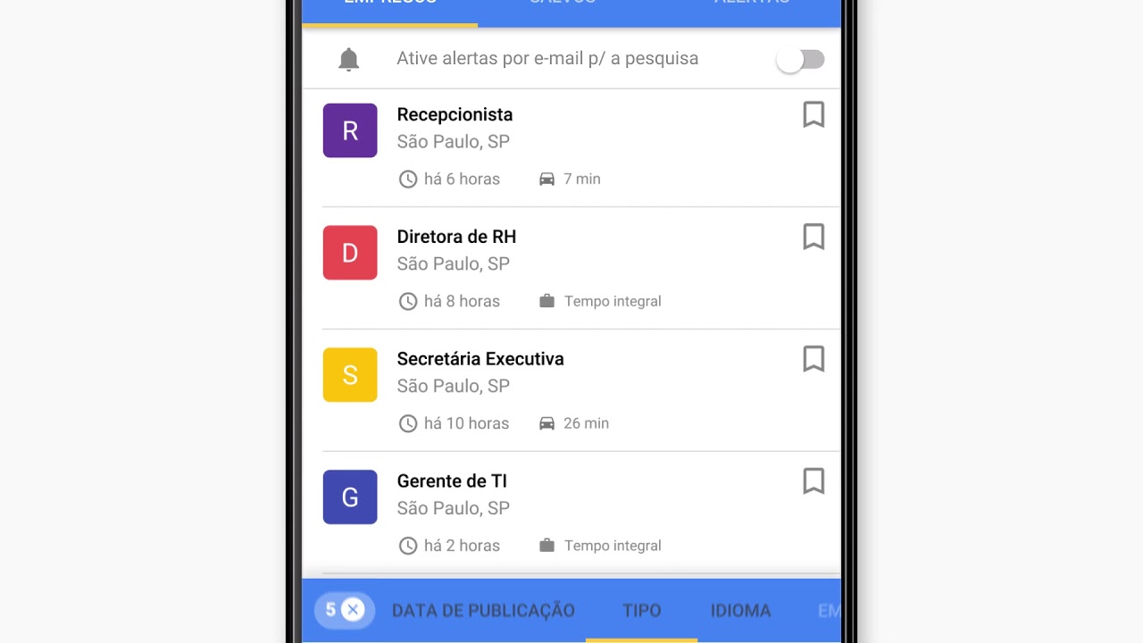 Veja como buscar vagas de emprego no Google.