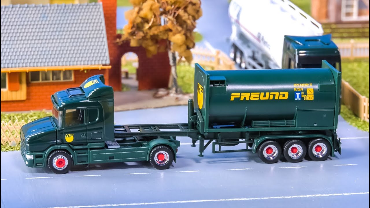 Micro 1/87 H0 scale Trucks unboxing! Spedition Freund!