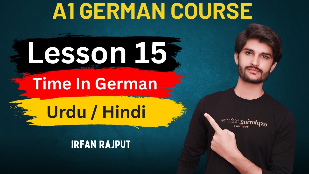 A1 German Course | lesson 15 | How to tell the time in German | Time in German formal and informal