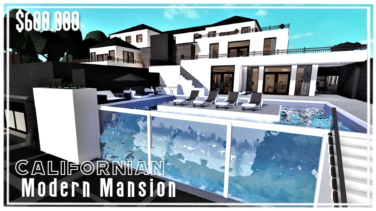 Renovated Californian Modern Mansion | Welcome To Bloxburg| Tour