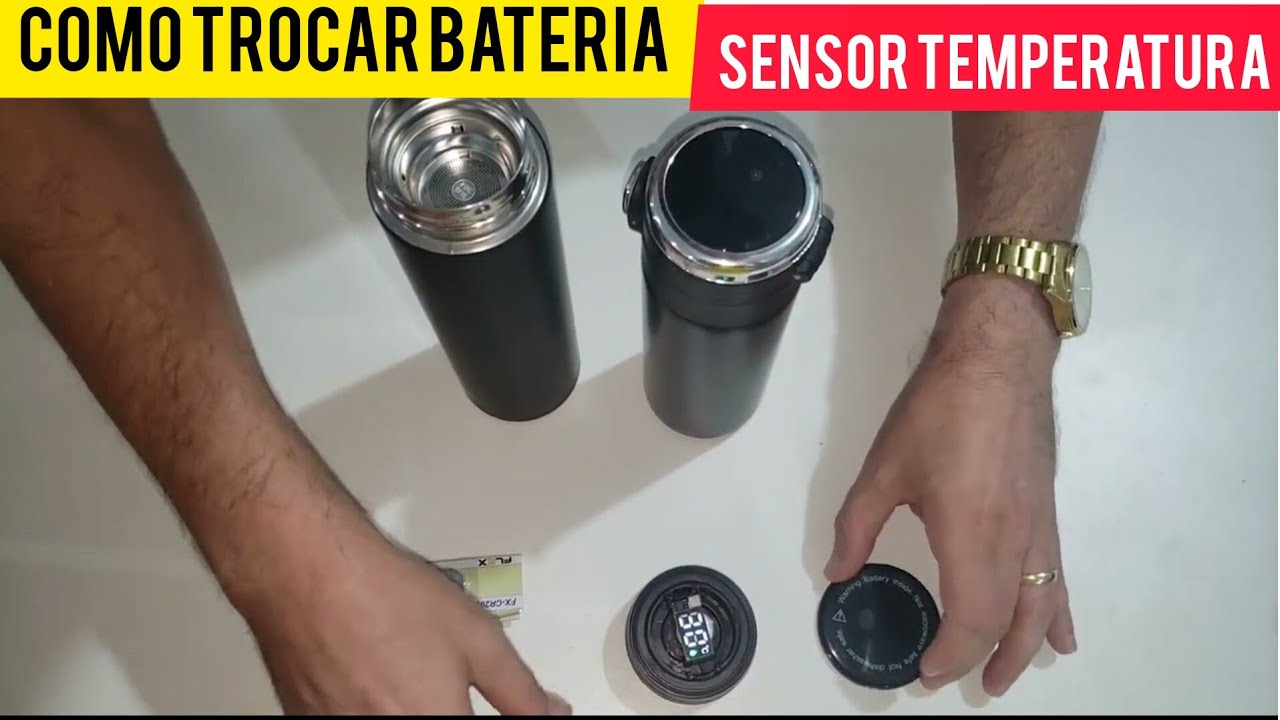 Como Trocar a Bateria da garrafa STANLEY.