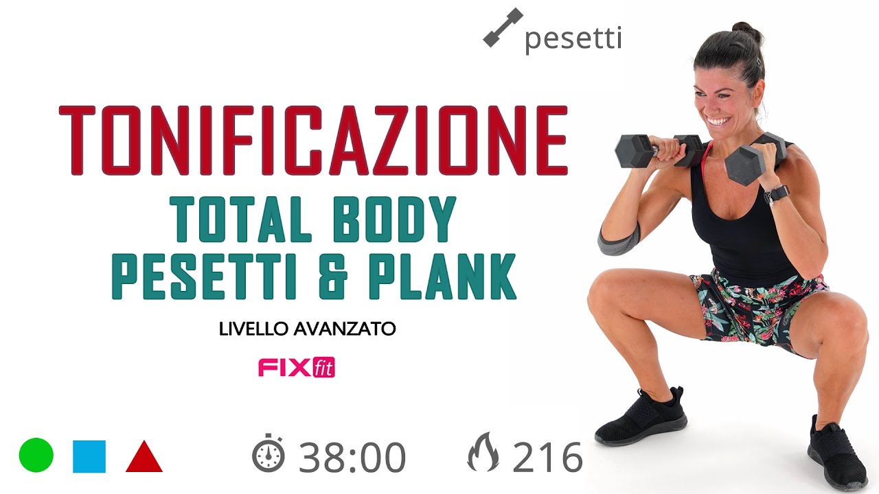 Tonificazione A Casa: Esercizi Total Body Con Pesetti e Plank