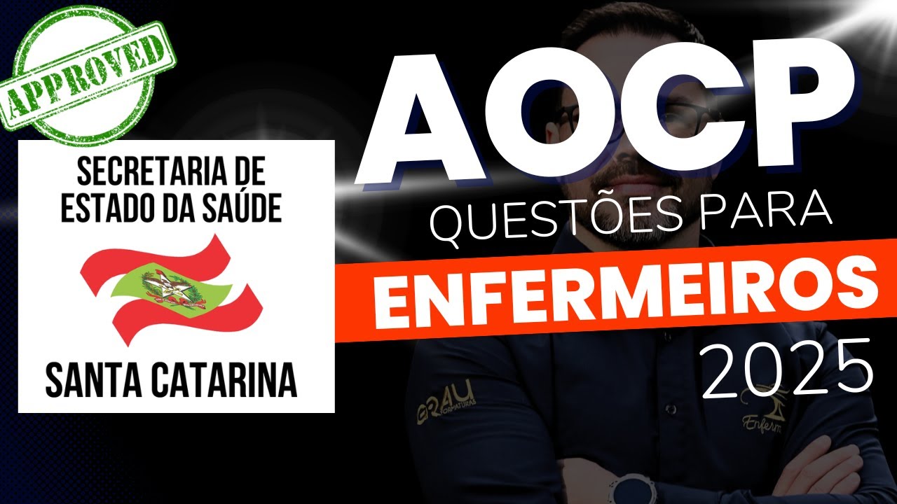AOCP Questões para Enfermeiro - 2025