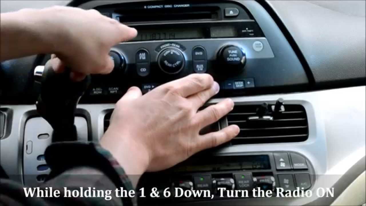 Сброс кода радиоприемника Honda Odyssey (как разблокировать «заблокированную» радиоприемник)