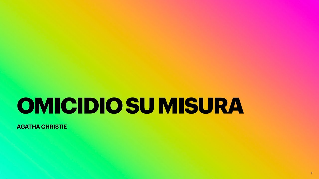 Omidicio su Misura  analisi del genere giallo